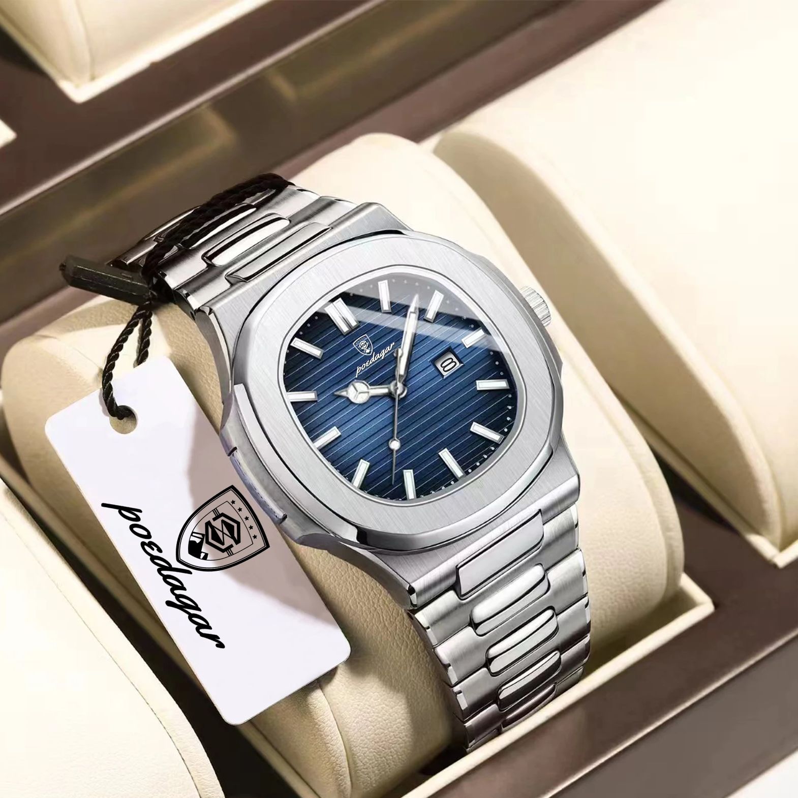 Open Heart Watch - POEDAGAR Casual Couple Watch Waterproof Luminous