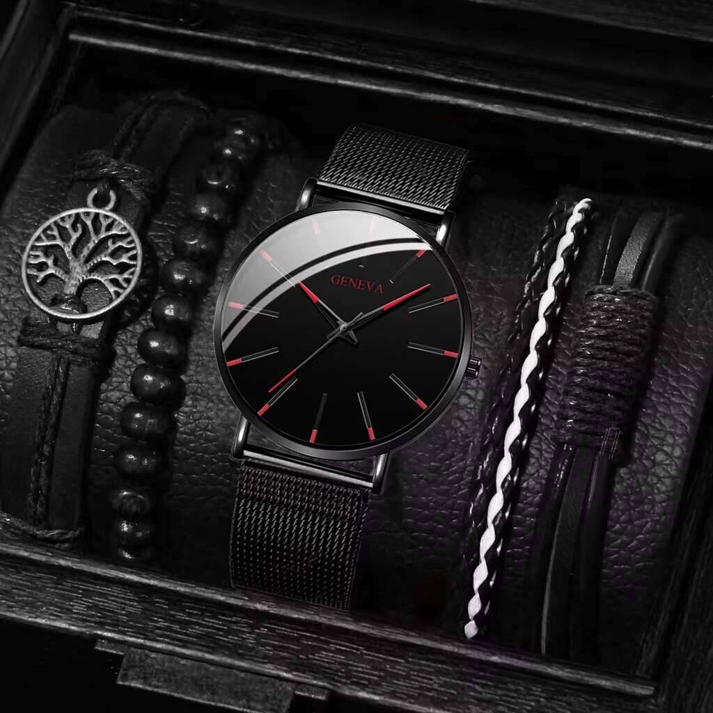 Luxury Watch Organizer For Men - 5PCS/Set Luxury Men Business Watches Fashion