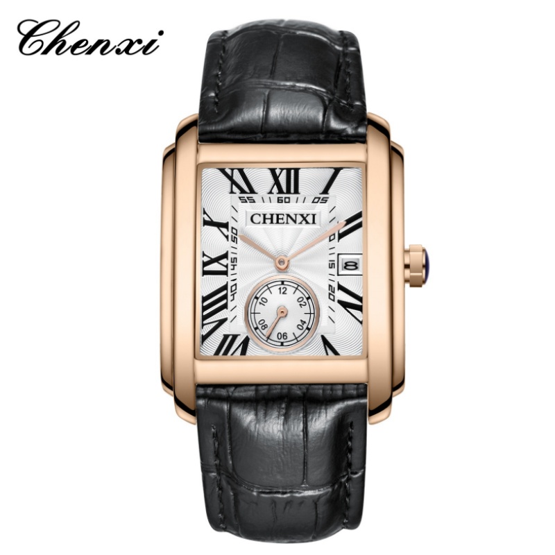Luxury Watch Maker - CHENXI 8216 Fashion Classic Square Brown