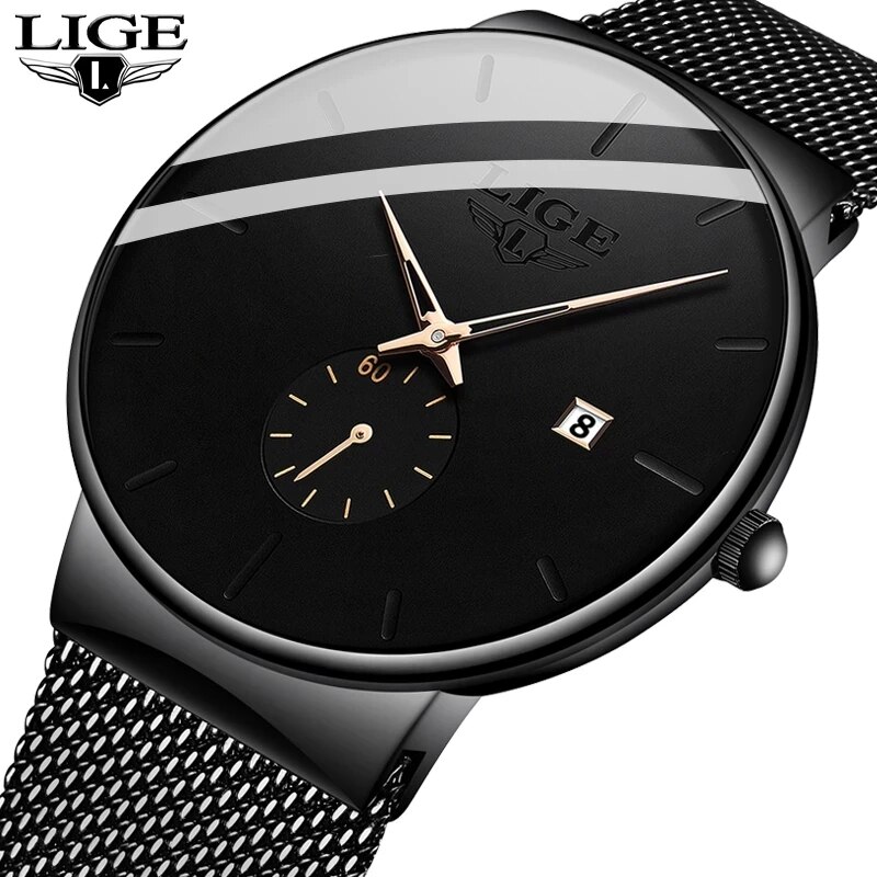 Luxury Watch Maker - LIGE Fashion Mens Watches Top Brand