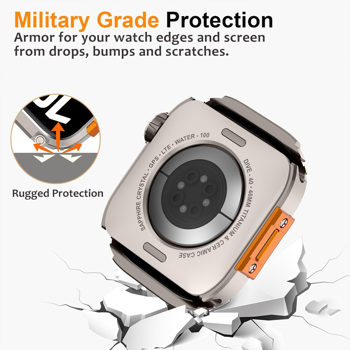 Case+Strap 2IN1 for Apple Watc - Luxury Watch German recension och pris