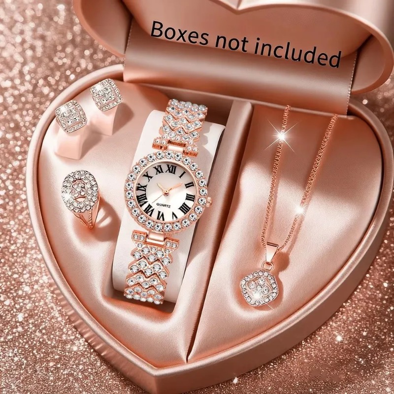 5PCS Luxury Rhinestone Women's - Luxury Watch Kit recension och pris