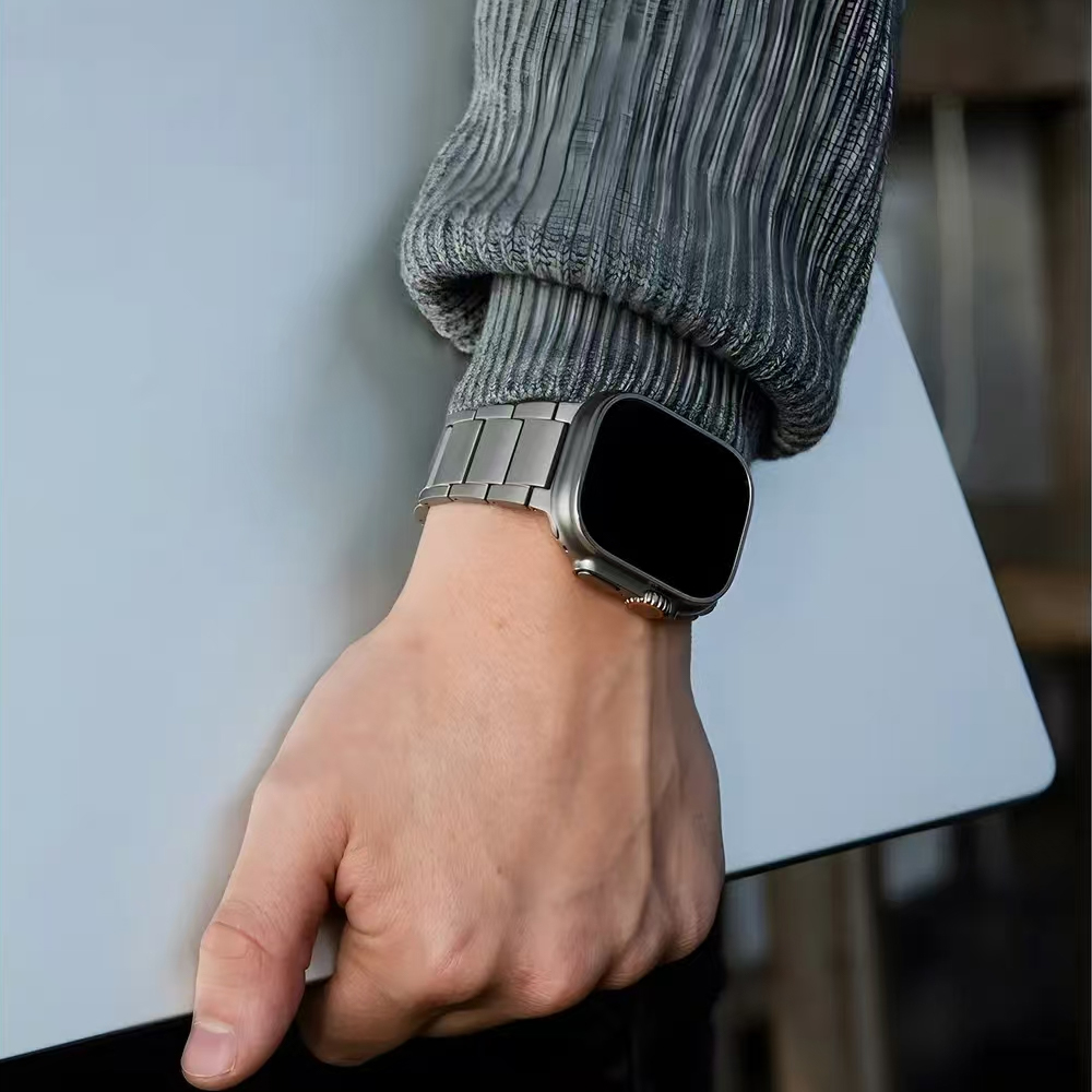 Titanium Business Men Strap fo - Luxury Watch Apple Bands recension och pris