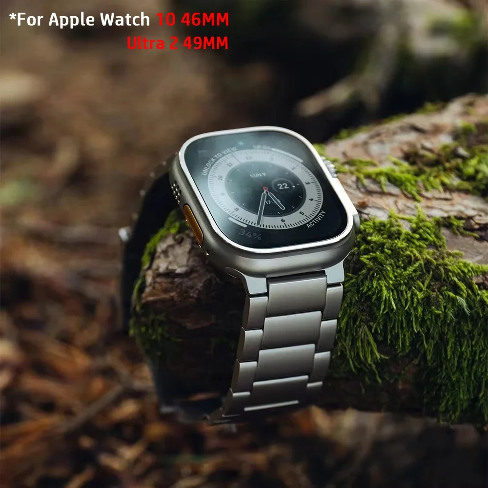 Titanium Business Men Strap fo - Luxury Watch Apple Bands recension och pris