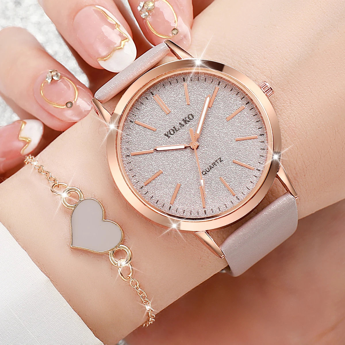 2PCS/Set Fashion Women Watches - Open Heart Watch recension och pris