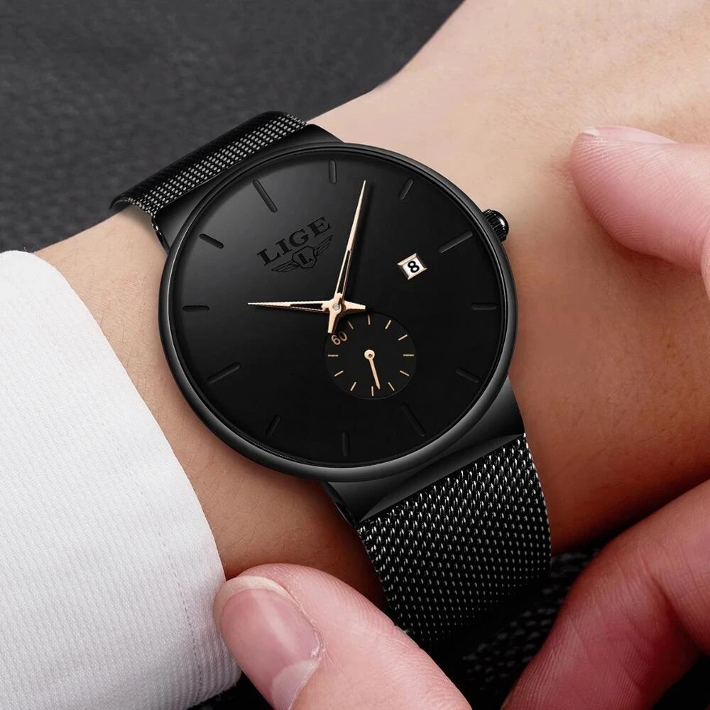 LIGE Fashion Mens Watches Top  - Luxury Watch Maker recension och pris