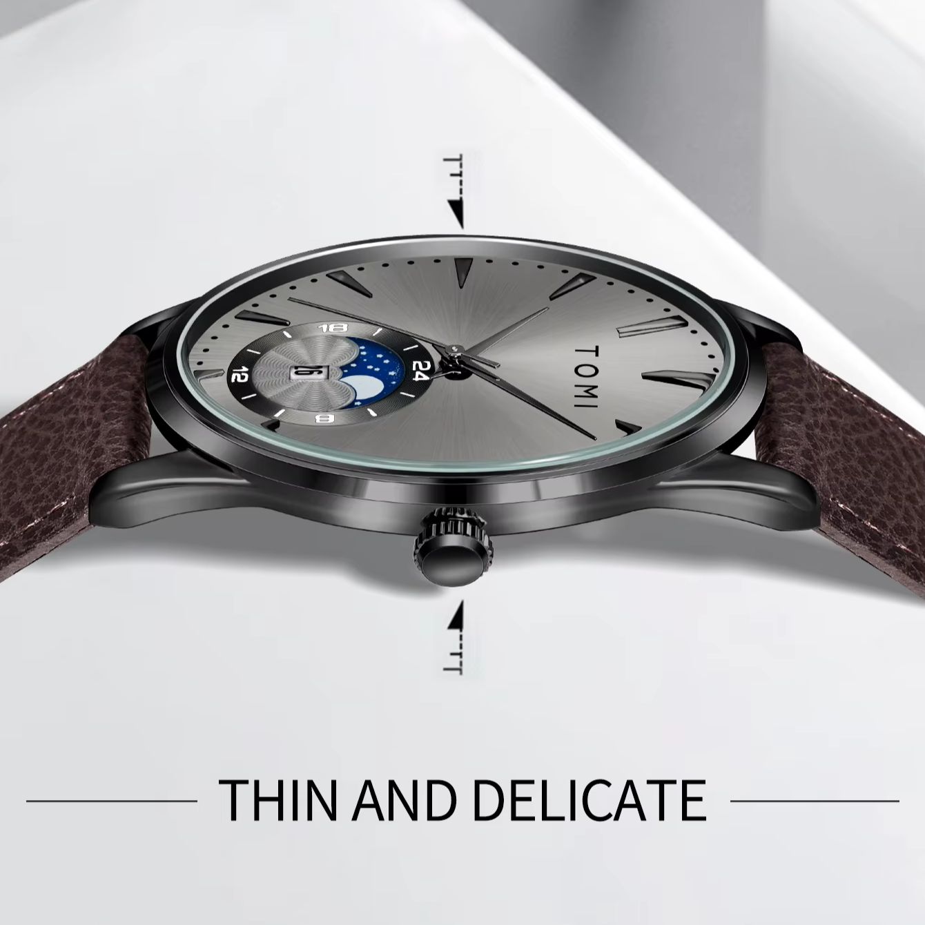 TOMI 2Pcs Men's Watch Gift Set - Luxury Watch Kit recension och pris