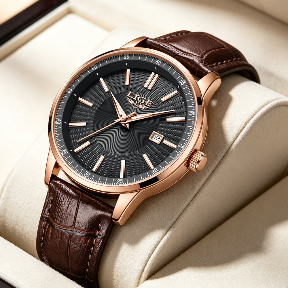 LIGE Top Brand Luxury Men's Wa - Luxury Watch Maker recension och pris