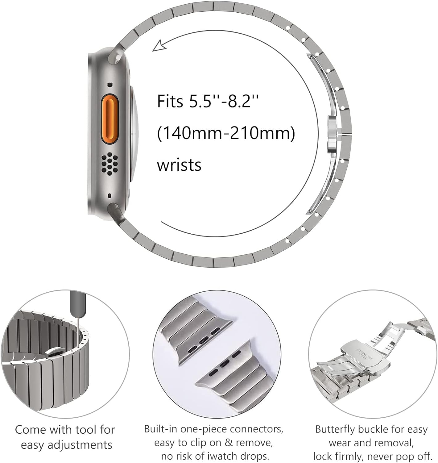 Ultra 3 2 Titanium Color For A - Luxury Watch Apple Bands recension och pris