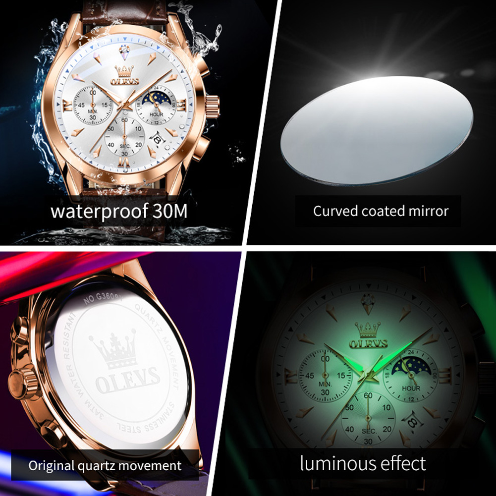 OLEVS Brand New Fashion Quartz - Luxury Watch Maker recension och pris